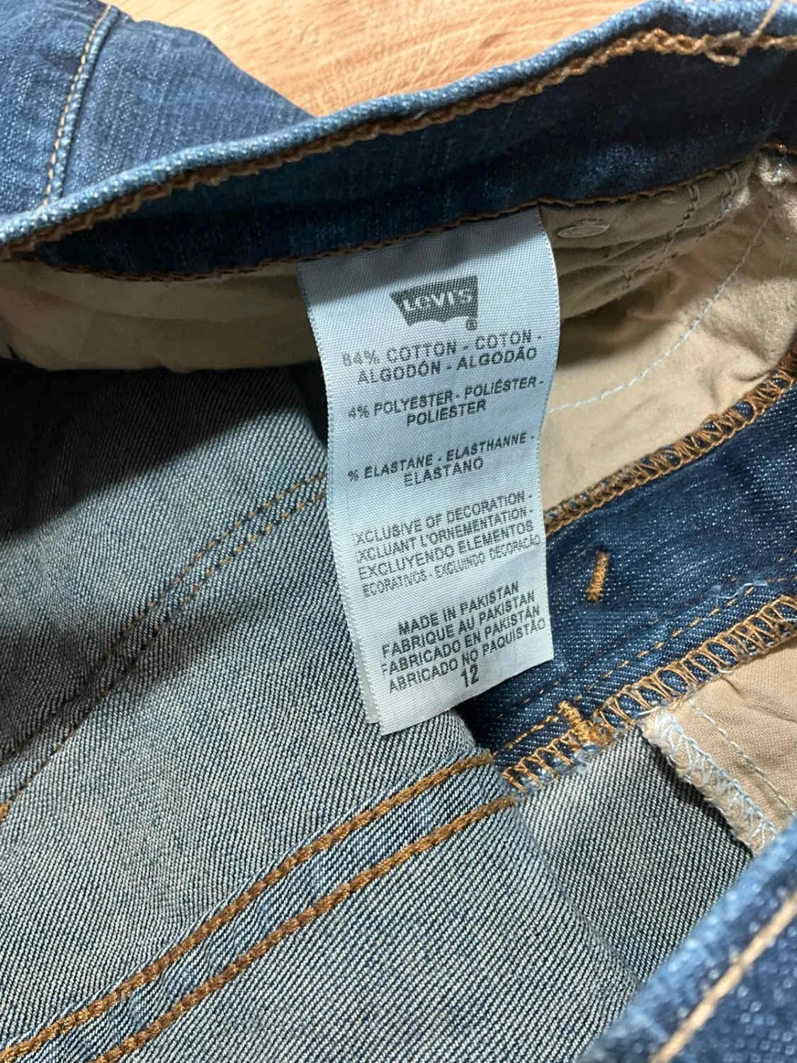 Short Levi's 512 Perfectly Slimming 12 Femme Bleu foncé Slv014 – photo 11